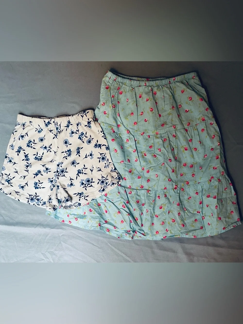 The Children's Place Girls Floral Skirt & shots bundle size 5
